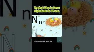 Part2 Learn Easy Alphabets within 55 second | Basic Shiksha| #education #studyenglish #shorts #learn