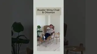 Reader Wing Chair & Ottoman