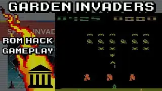 Garden Invaders &bull; Gameplay (Space Invaders 2600 ROM Hack)