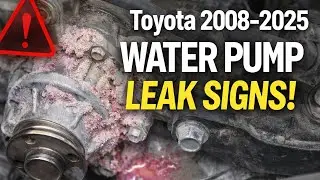 Признаки утечки водяного насоса Toyota, которые нельзя игнорировать