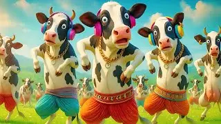 Funny DJ Cow Dance Compilation &ndash; Best of 2025!Cow Dance Beat &ndash;Cutest Farm Rave Ever  DJ Cow in djগরু