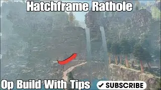 Hatchframe Rathole Build With Tips and Strats|ASA|Ark Survival Ascended|PS5|The Hitmen