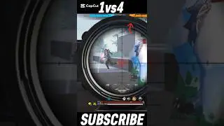 1vs4 with awm🔥🤯|freefire C's rank|#freefire #shorts #ffawm #foryou #viral #freefireshorts