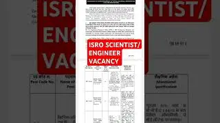 isro scientist/engineer vacancy 2025 #isro #isroscientists #dj #party
