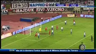Hajduk Spalato - INTER 0-3 andata (1st leg) Highlights 2012.08.02