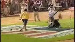 Bill Murray vs Zip Line Sieve from the St. Paul Saints