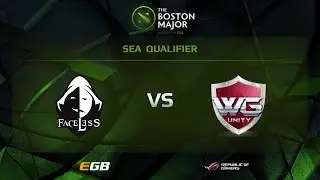 Faceless vs WG.Unity, Game 2, Boston Major SEA Qualifiers