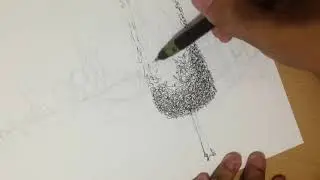 Arch 165-R6 Rendering in Pen and Ink by JJL