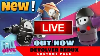 Fall Guys - * NEW * DLC PACK released | DEVOLVER REDUX COSTUME PACK | Fall Guys News | season 4