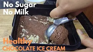 Homemade Healthy Chocolate Ice Cream || Manipurihomemaker 