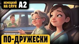 По-дружески. Весёлый рассказ (уровень А2). Немецкий на слух.