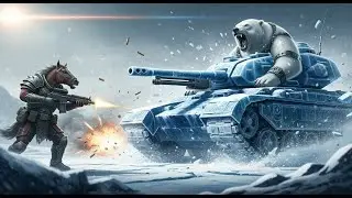 POLAR BEAR DRIVING AN ICE TANK! The INSANE Battle Against Horse Artillery