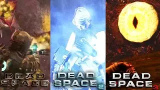 DEAD SPACE 1-2-3 - All Final Boss Fights & Endings [HD]