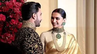 Deepika Padukone Can't Stop Smiling At Wedding Reception in Bangalore | Ranveer Singh