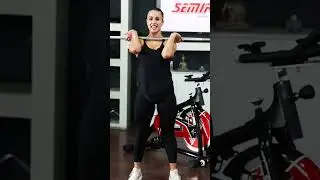 Mira todo lo que podes hacer Rutina con barra Semikon #fitness #cintadecorrer #bicicleta #gym