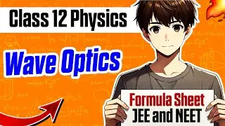 Class 12 Physics🔥 | Wave Optics | Formula Sheet 📄 | Quick Revision & Important Formulas | Board Exam