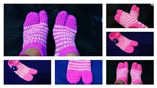 Super easy crochet thumb shocks for ledis & jents (boy, girl) क्रोशिया से अंगुठे वाली जुराब या मोजे❤