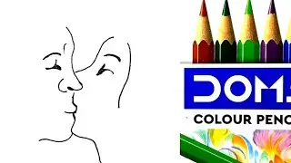 How to draw lips kissing Drawing step by step 😘💋💞✍️2023#drawingtutorial#kiss#viralvideo#drawing
