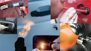 How to open the frozen lock in the car