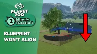 Blueprints won't align with ground | 2 minute tutorial | Planet Zoo