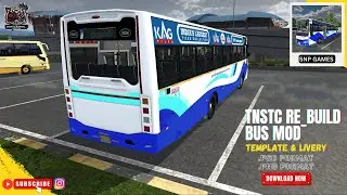 TNSTC Re_Build Bus Mod Template & Livery Released 🔥(.psd/.png)/ #bussid #tnstcbus