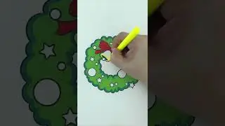 🎄 How to Color a Christmas Wreath | Fun Coloring for Kids 🎨