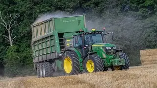 JOHN DEERE 6145R & GYRAX DEMET'AIR 🚜🌾 ASPIRATION DE MENUES PAILLES