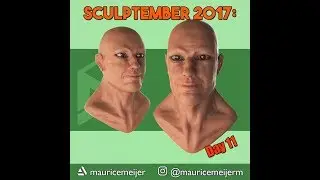 Zbrush Speedsculpts - Sculptember 2017 - Day 11 - Male Head
