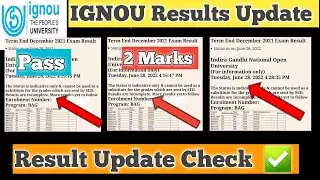IGNOU Results Update 2022 IGNOU Re Evaluation Results Update 2022 BIG Update Results IGNOU 2022