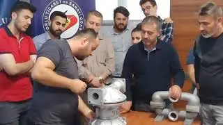 YST RED&Uuml;KT&Ouml;R-DİA PUMP DİYAFRAMLI HAVALI POMPALAR-S&Ouml;K&Uuml;P TAKMA İŞLEMLERİ-3