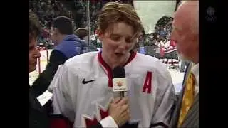 Haley Wickenheiser on Team USA Flag Stomping 2002