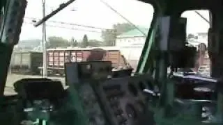 American Inside Russian Train Locomotive