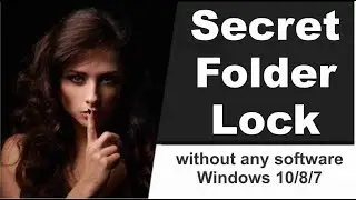 How to lock folder in Windows 10 without any software | folder lock | Hide files and folders