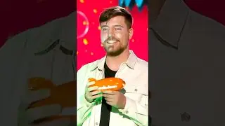 MrBeast Wins FAVORITE Male Creator at 2023 KCAs 🔥 | Kids' Choice Awards 2023 #Shorts