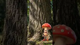 IT RAINED APPLES! 🍎☔️ Tiny Mushrooms Big Feast (ASMR)