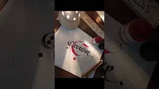 Dark elegance|The art of gothic calligraphy| #gothic #ytshorts #youtube #viralshort #shorts #art