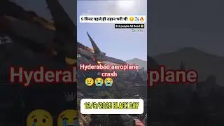 Hyderabad aeroplane crash #trending #aeroplane crash#Hyderabad#news