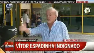 V&iacute;tor Espadinha Indignado Diz Que com 80 Anos D&aacute; Duas Bofetadas em Bruno de Carvalho