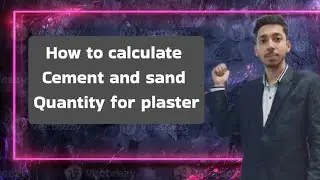 How to calculate cement and sand quantity for plaster