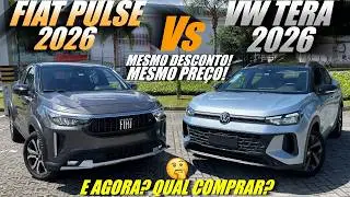 COMPARATIVO VW TERA 2026 vs FIAT PULSE 2026. Agora Mesmo Pre&ccedil;o e Mesmo Desconto! Qual comprar?