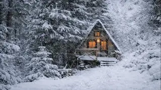 Blizzard in a Mountain House | Relaxing Winter Background Sounds for Deep Sleep | Wind and Snow