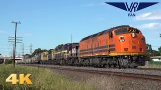 Four Trains at Jacana: Australian Trains in 4K