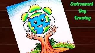 Environment Day Special Poster Drawing || Environment Day Drawing 2022 || Save Nature Drawing..