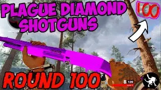 UNLOCKING PLAGUE DIAMOND SHOTGUNS ON ROUND 100 (Shotgun Only Challenge)