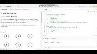 LinkList Leetcode Problems || Add Two Numbers