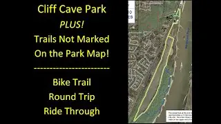 Cliff Cave Park Bike Trails - 50 Minute Virtual Bike Ride w/ Progress Bar
