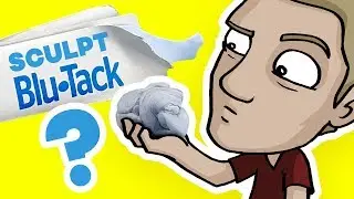 BLUE TACK SCULPTURE!? - Art Challenge with Sticky Tack!