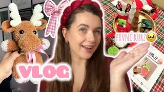 VLOG🎄PRVNÍ KURZ🧵😮JAK TO PROBÍHALO?🧸 CO JSEM UHÁČKOVALA..
