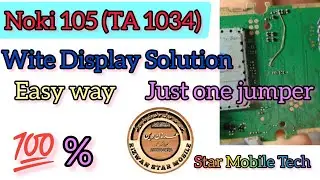 Nokia 105 (Ta-1034) White Display - Anay nokia 105 Ta-1034 Blank Display Problem  Jumper Solution