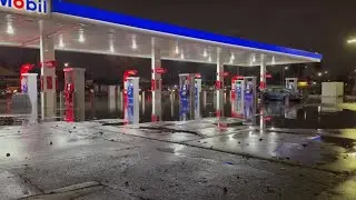 Viewer video shows flooding at Arden-Arcade gas station
